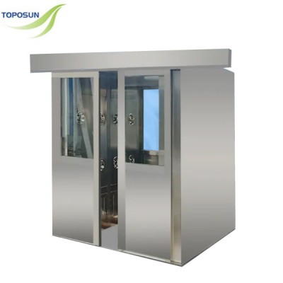 TPS-FLB1A CE Stainless Steel Automatic Sliding Door Clean Room Air shower, Class 100 Air Shower with HEPA Filter