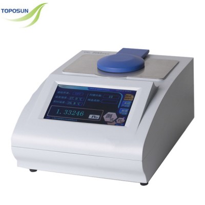 TPS-WYAZT Touch Screen Automatic Thermostatic Abbe Refractometer with Built-in Flow Cell, Brix Refractometer